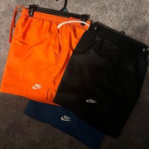 3 Nike Woven Shorts. Sportswear Sport Essentials. Men’s woven lined flow shorts.